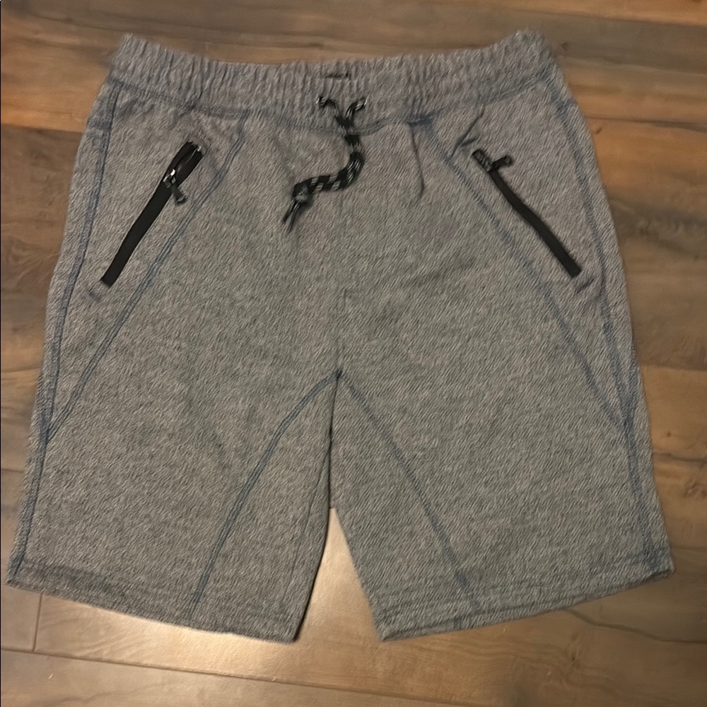 Burnside Men's Gray Shorts with Black Accents